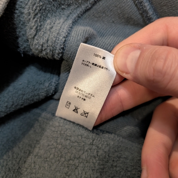 Supreme Authentic Hoodie Men's L Gray/Blue Pull Over - Picture 4 of 11